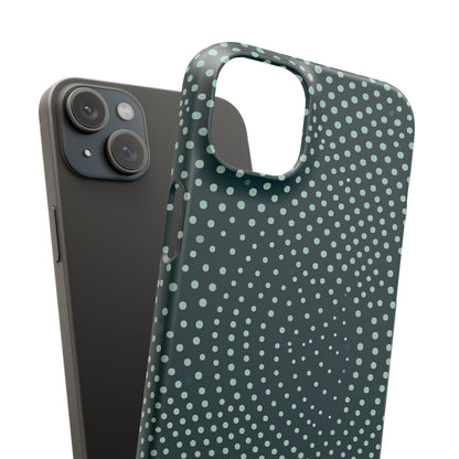 Teal Rippleflow iPhone 15 - Slim Phone Case