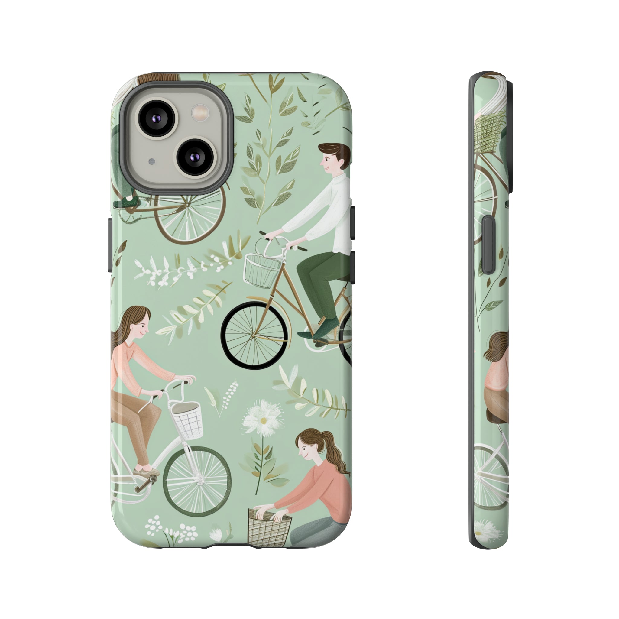 Pastel Bike Ride Romance - Protective Phone Case