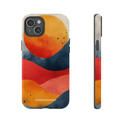 Sunburst Waves - Tough iPhone 15 Phone Case