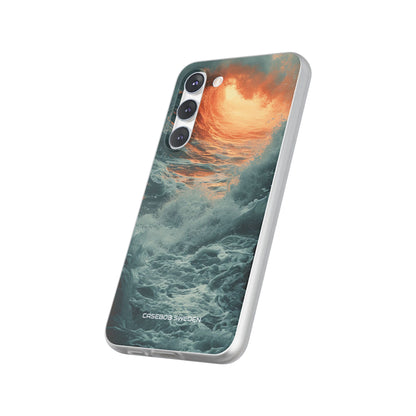 Fiery Wave Power - Flexi Samsung S23 Phone Case