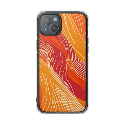 Gradient Flowwave Essence iPhone 15 - Clear Impact Phone Case