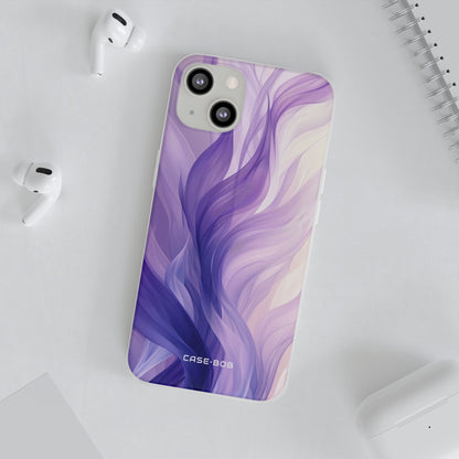 Purple Ribbon Waves iPhone 13 - Soft