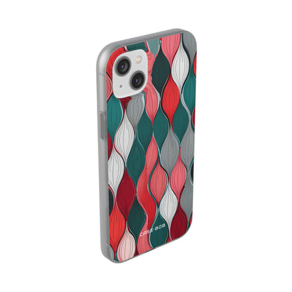 Leaf Cascade Teal iPhone 14 Plus Case - Soft