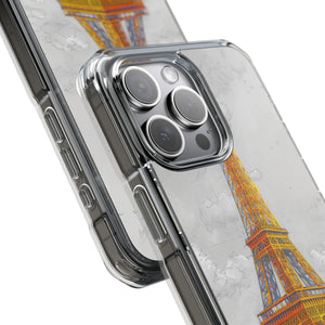 Autumnal Parisian Glow - Phone Case for iPhone (Clear Impact - Magnetic)