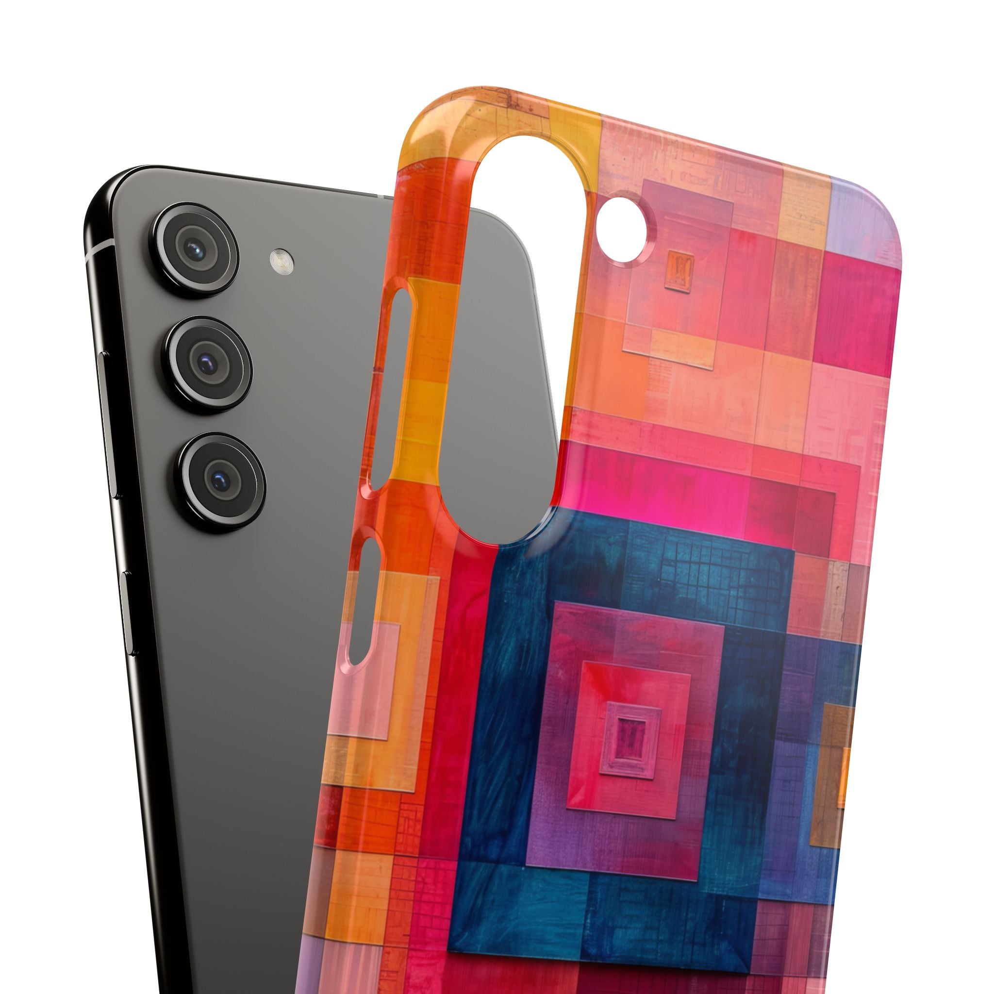 Vibrant Geometry - Slim Samsung S23 Phone Case