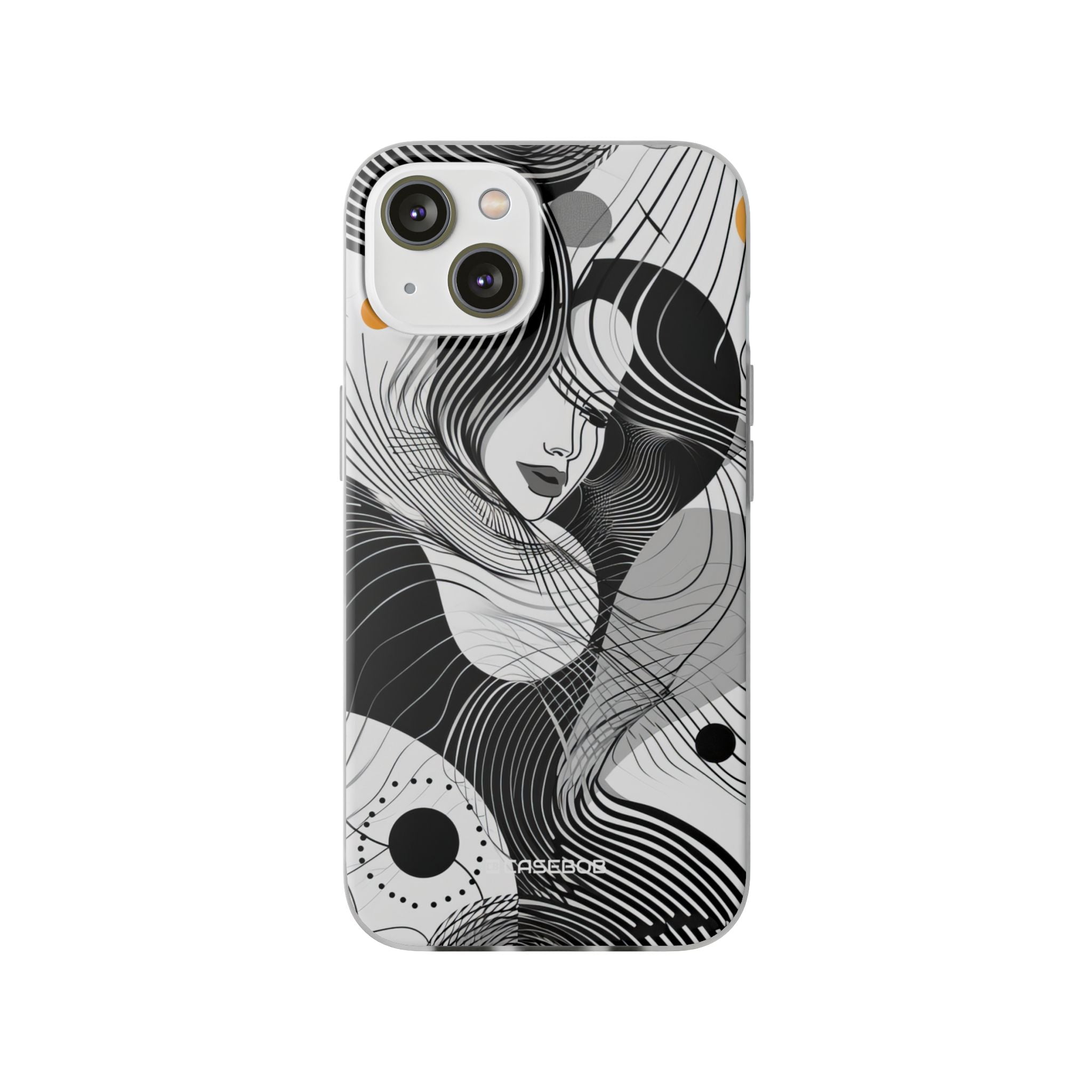 Fluid Noir Rhythm | Flexible Phone Case for iPhone