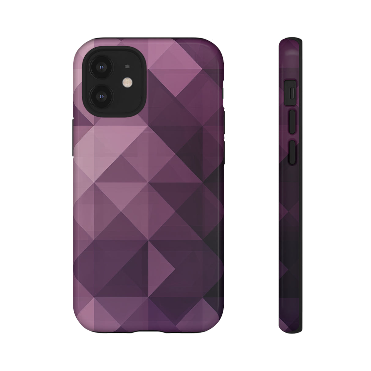 Purple Fade Squares - Protective Phone Case