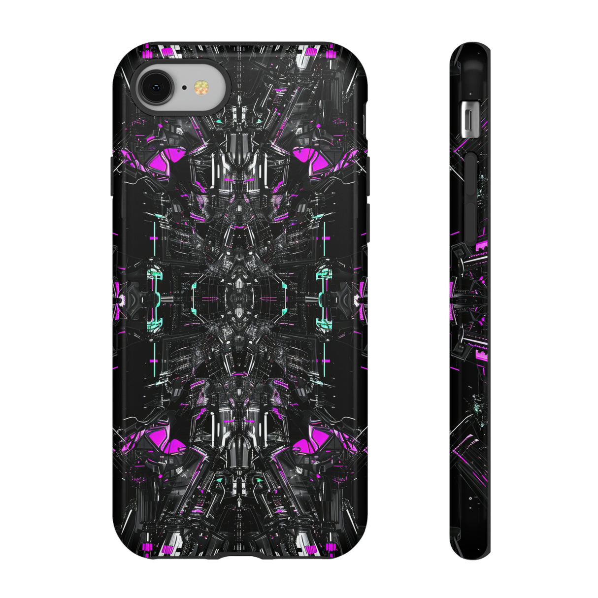 Purple Grid Mirage - Protective Phone Case