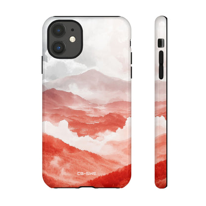 Mountain Flames Rise - iPhone Case