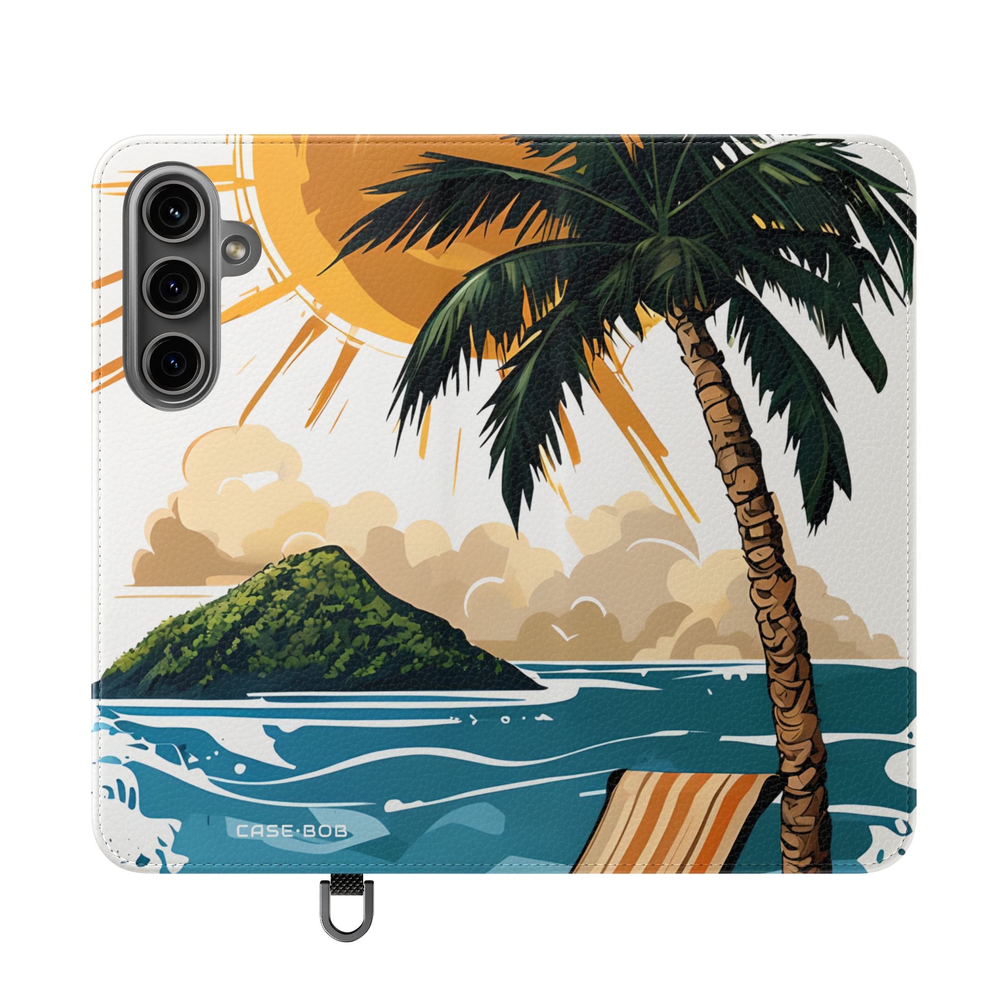 Palm Sunscape - Samsung S24 Plus -lompakkokotelo