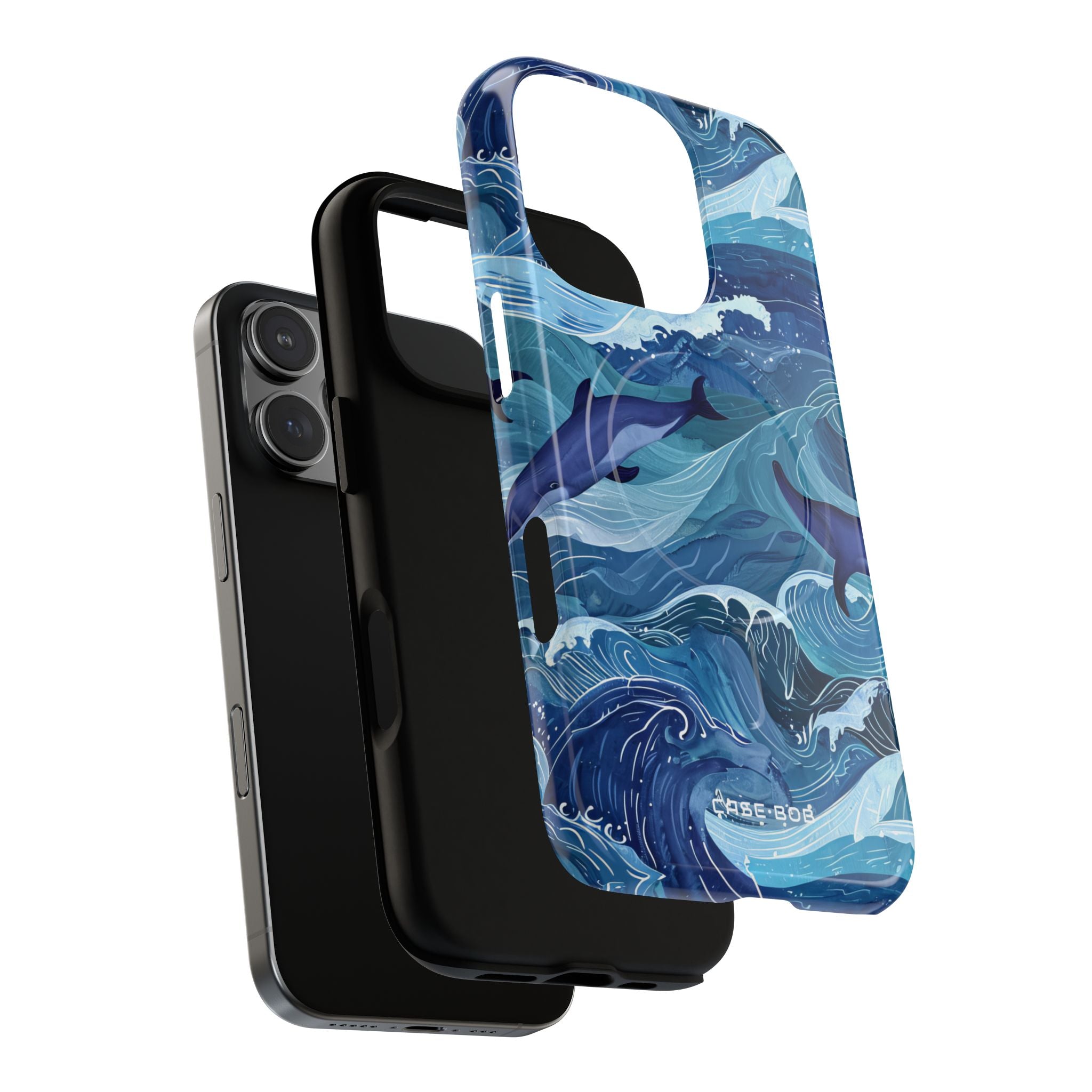Dolphin Waves iPhone 16 Pro Case - Tough+
