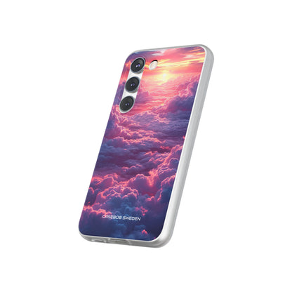 Pink Purple Clouds - Flexi Samsung S23 Phone Case