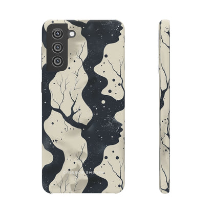 Organic Fluid Silhouettes with Cosmic Depth Samsung S21 - Slim Phone Case