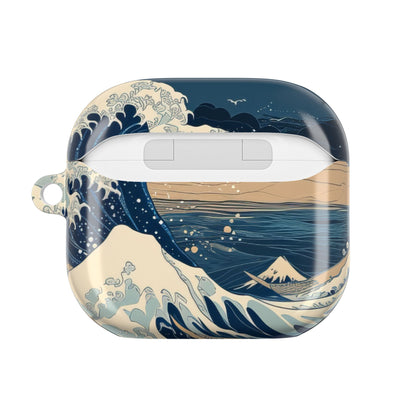Cresting Navy Wave - AirPods Case