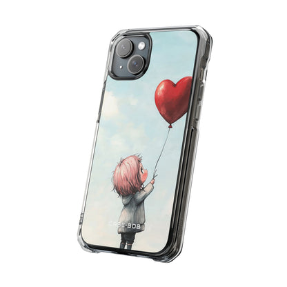 Heart Balloon Glow iPhone 15 Plus Case - Impact