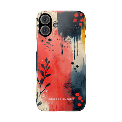 Vibrant Floral Energy iPhone 16 - Slim Phone Case