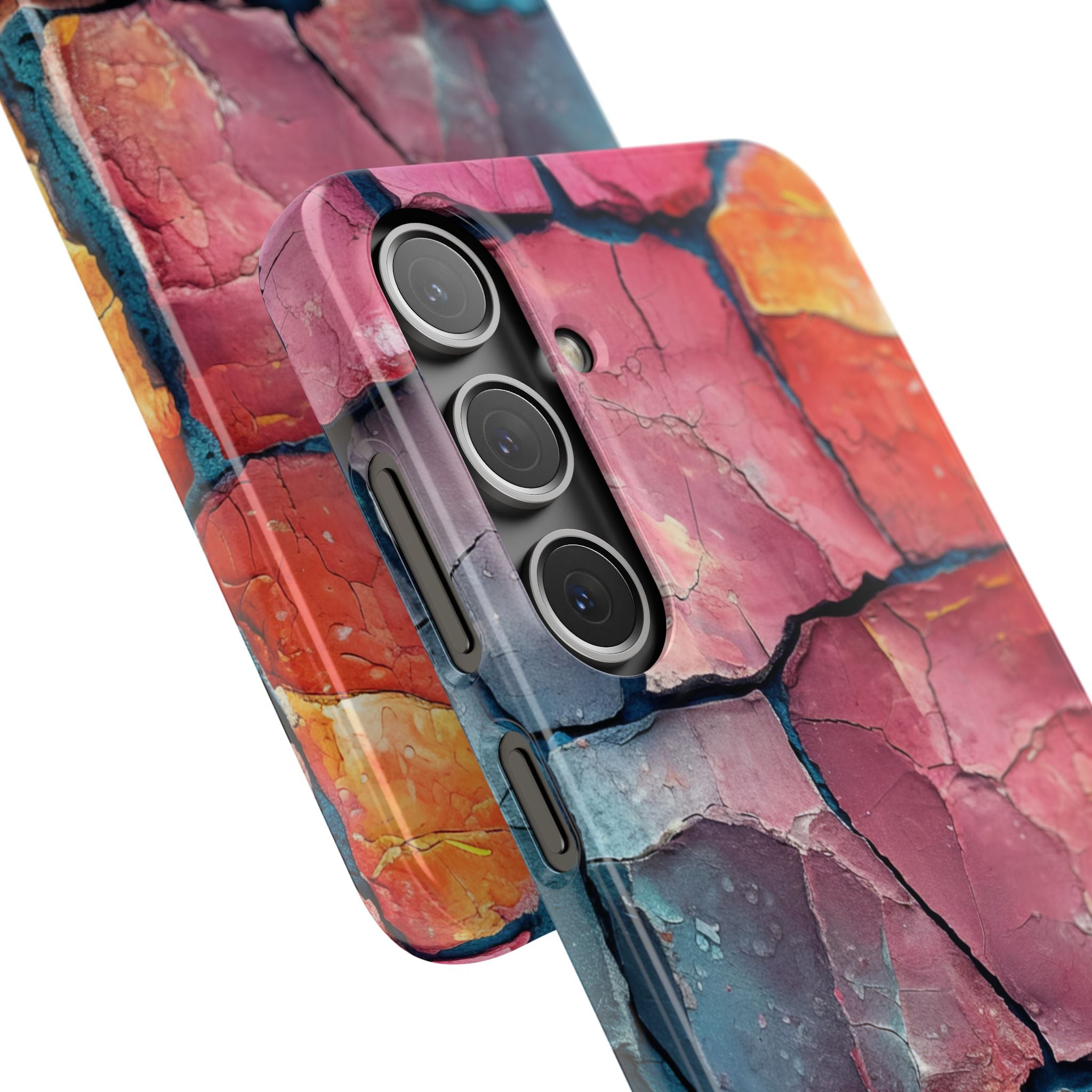 Cracked Earth Mosaic - Slim Samsung S24 Phone Case