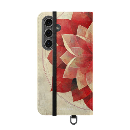 Crimson Bloom - Samsung S24 Plus Case - Wallet