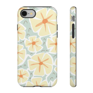 Pastel Yellow Happy Flower iPhone Case (Protective) iPhone 8 Matte Phone Case