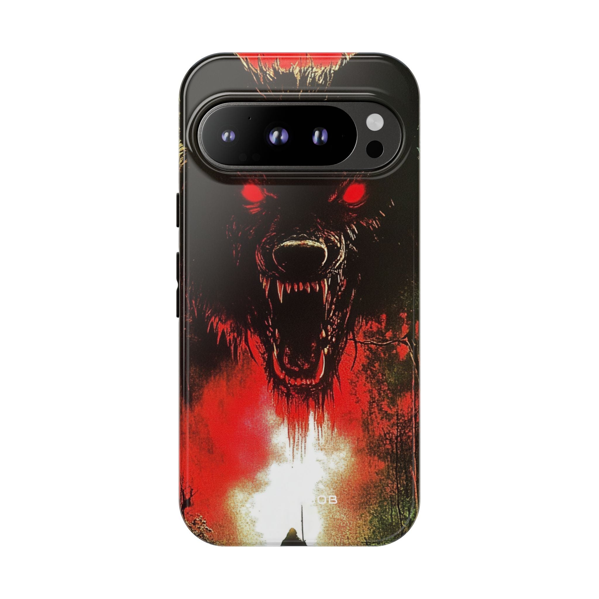 Crimson Wolf Google Pixel 9 Pro Case - Tough