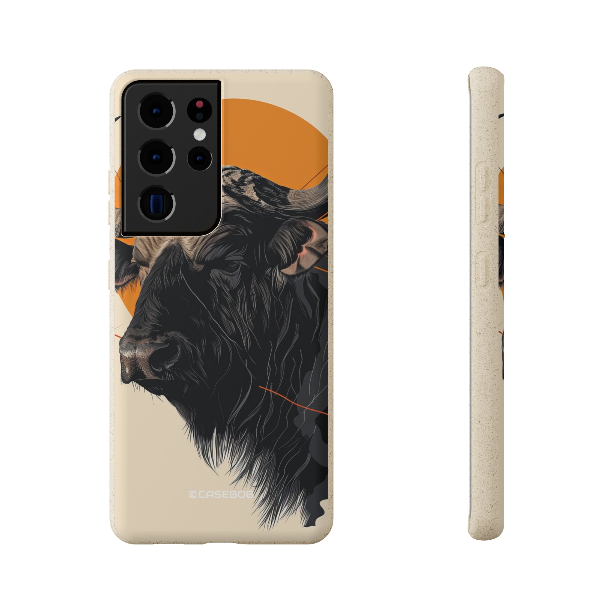 Majestic Buffalo Sun | Biodegradable Phone Case