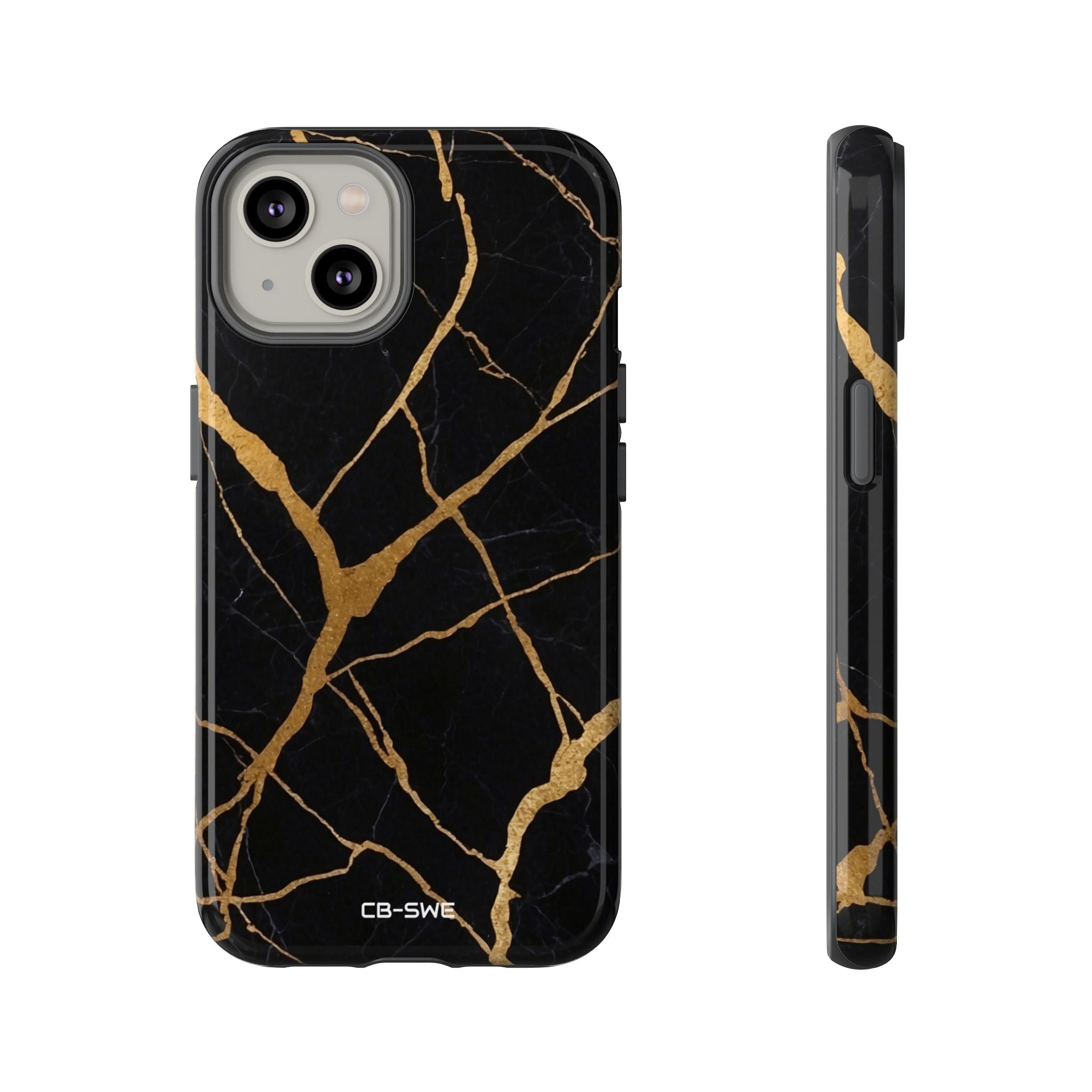 Golden Veins Twist - iPhone Case