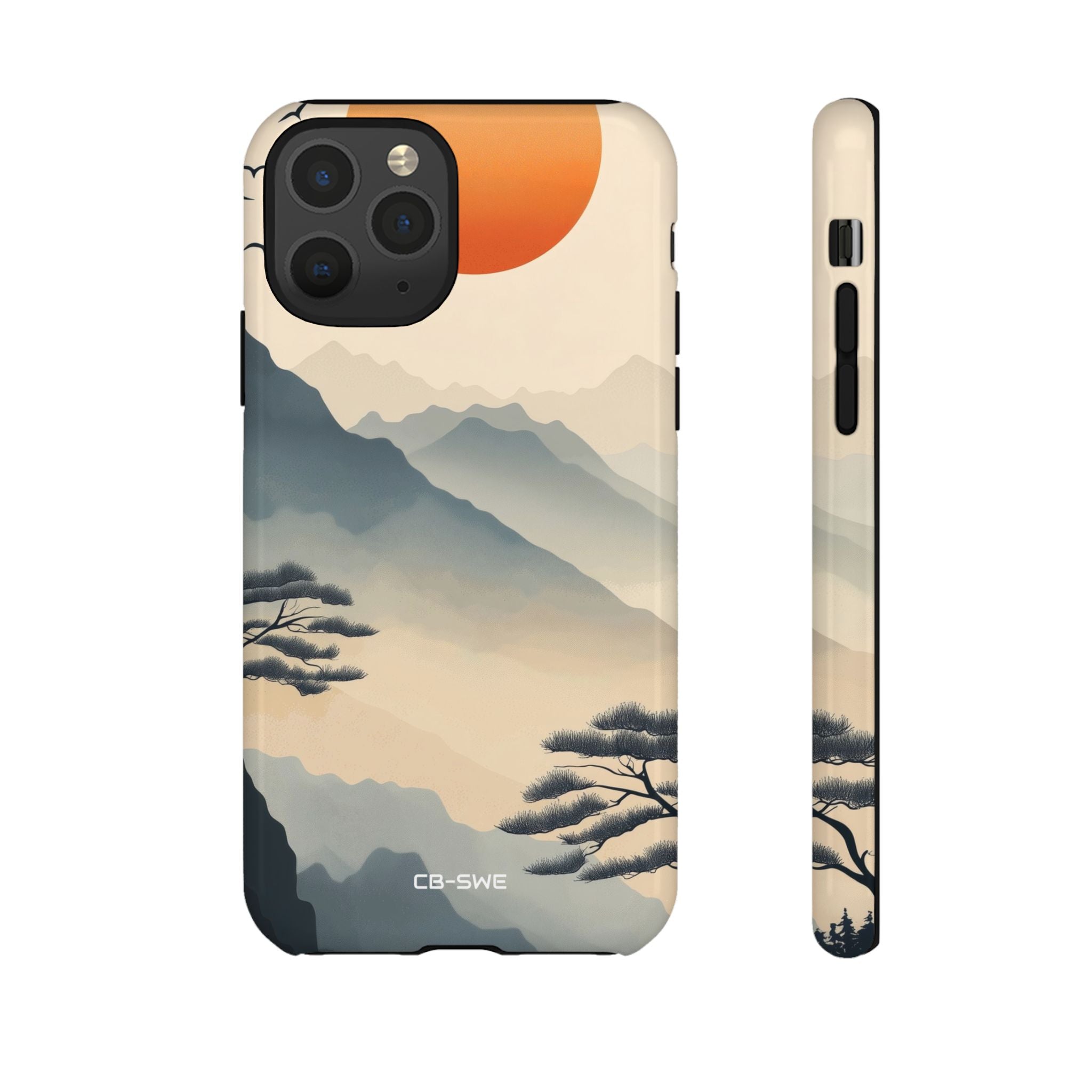 Mountains Embrace Sun - iPhone Case