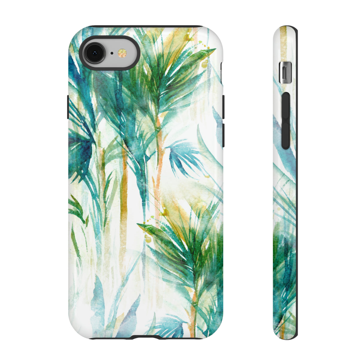 Watercolor Tropical Trees - Protective Phone Case