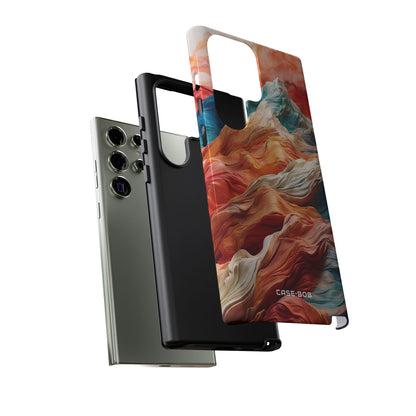 Fabric Peaks Cream Samsung S23 Ultra Case - Tough