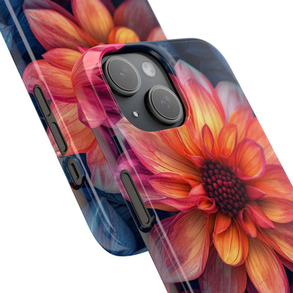 Fiery Bloom Harmony iPhone 15 - Slim Phone Case