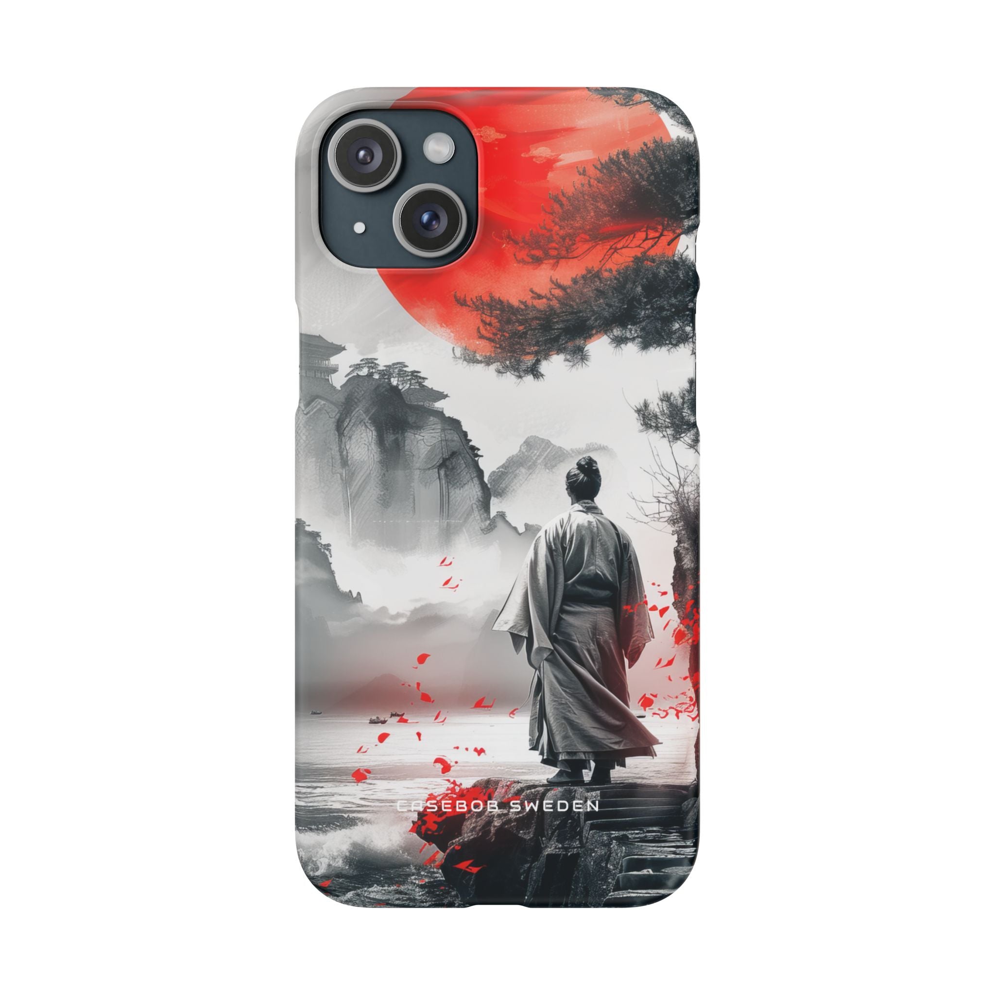 Zen Harmony: Japanese Serenity in Motion iPhone 15 - Slim Phone Case