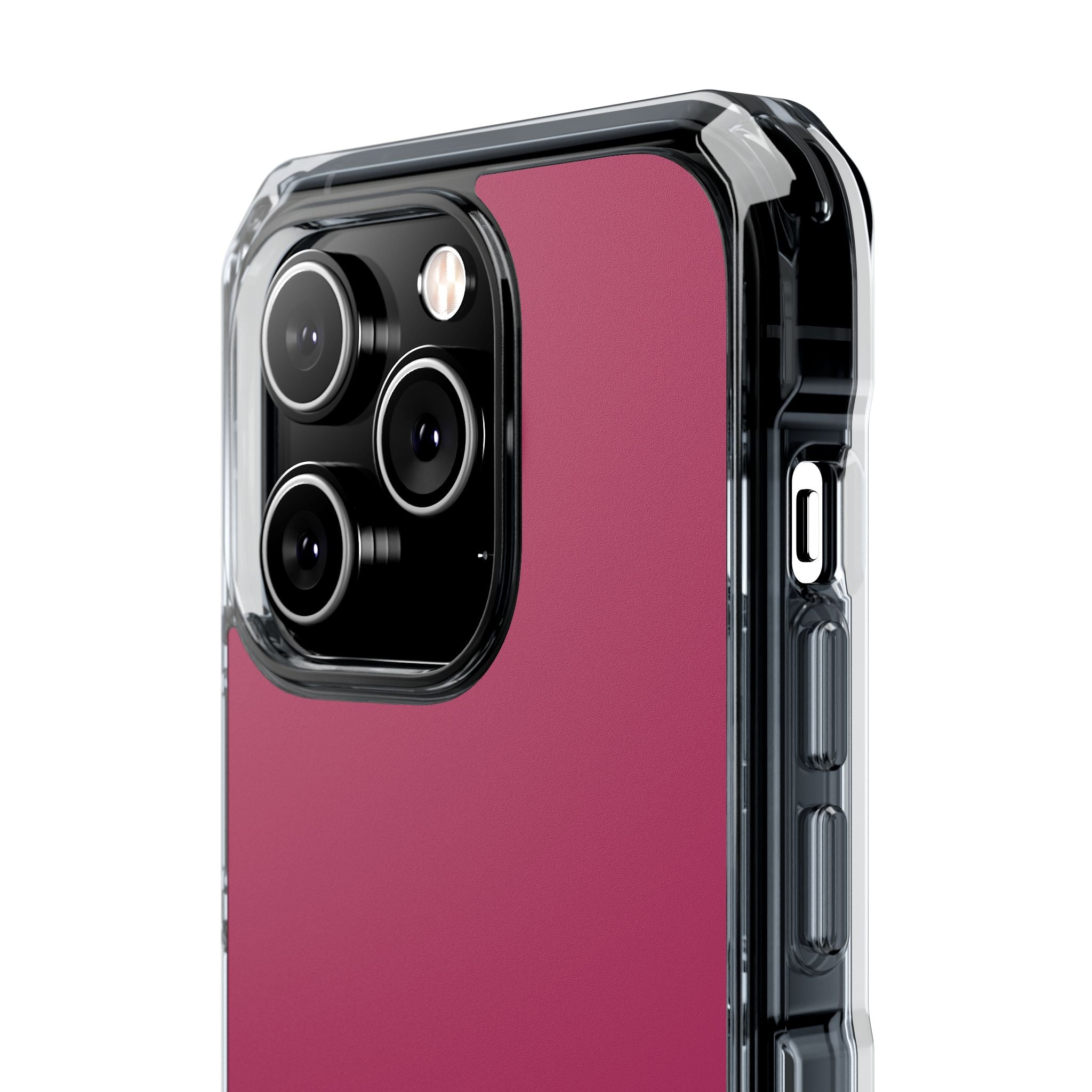 Maroon - Clear Impact Case for iPhone