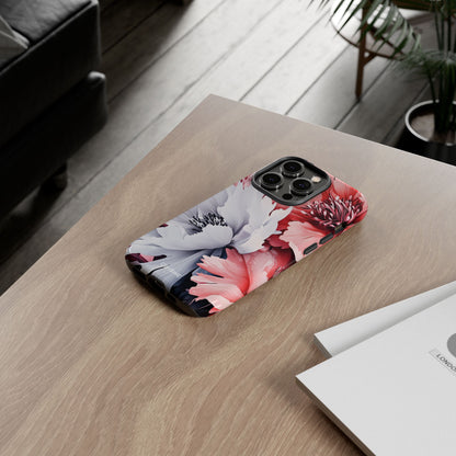 Digital Floral Elegance - iPhone Case