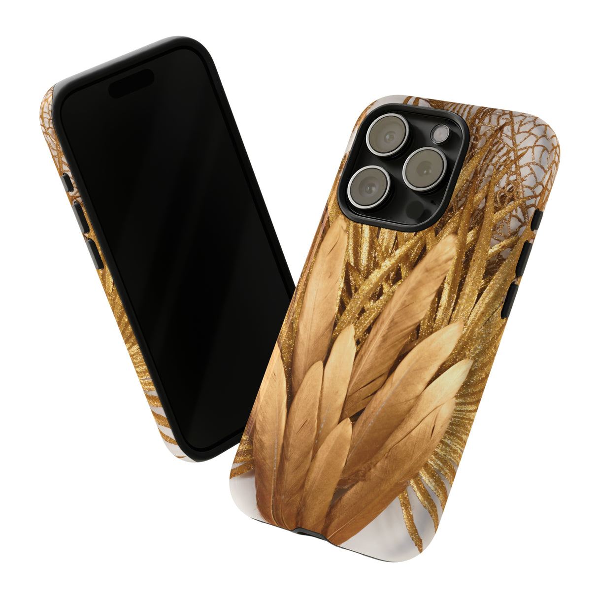 Gold Feather - Protective Phone Case