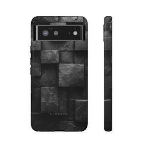 Black Geometric Elegance - Protective Phone Case