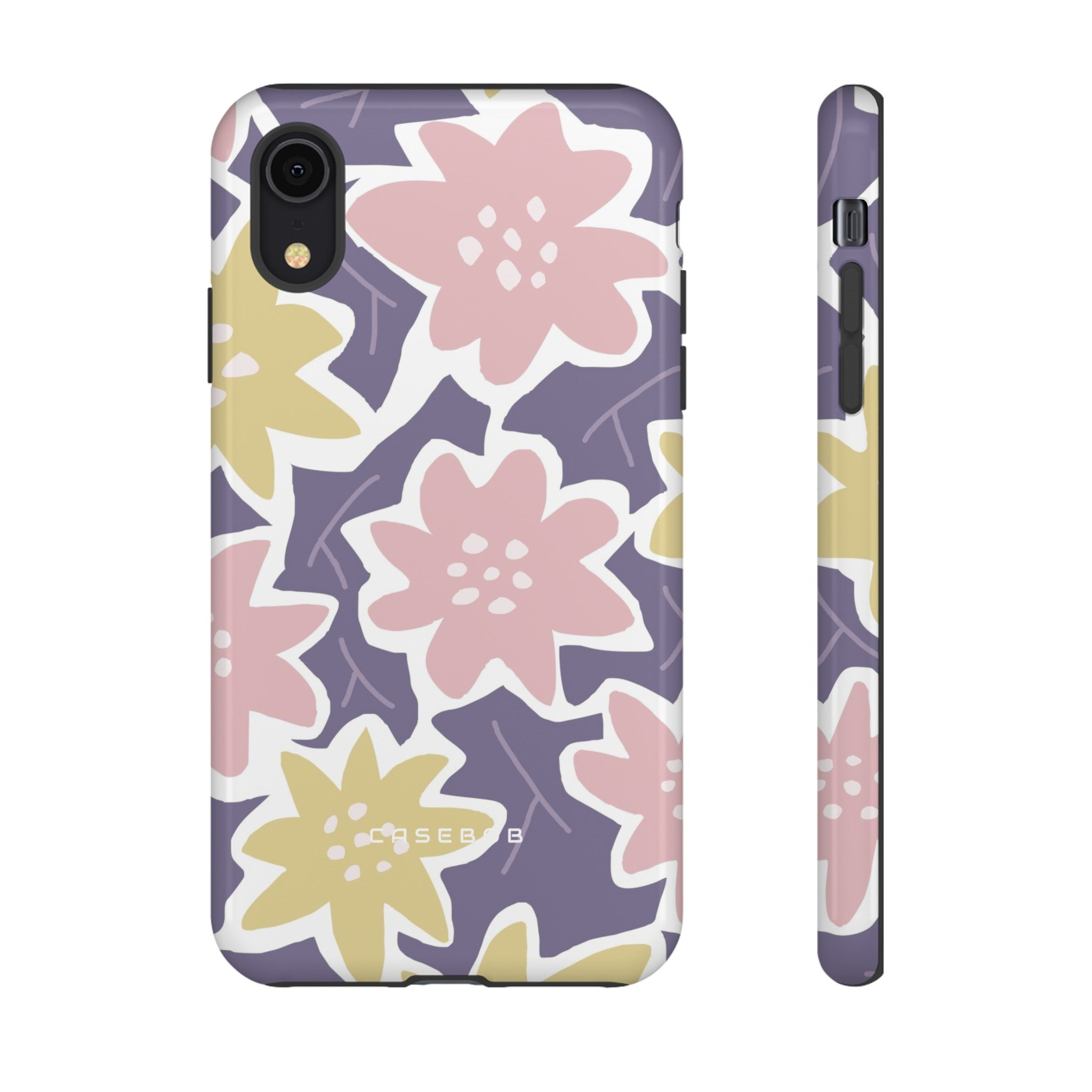 Purple Happy Flower - Protective Phone Case