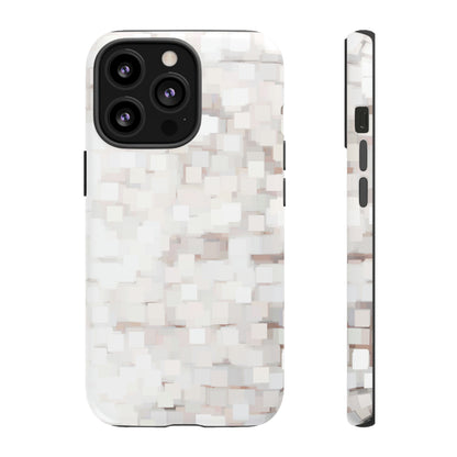 White Abstract Background - Protective Phone Case