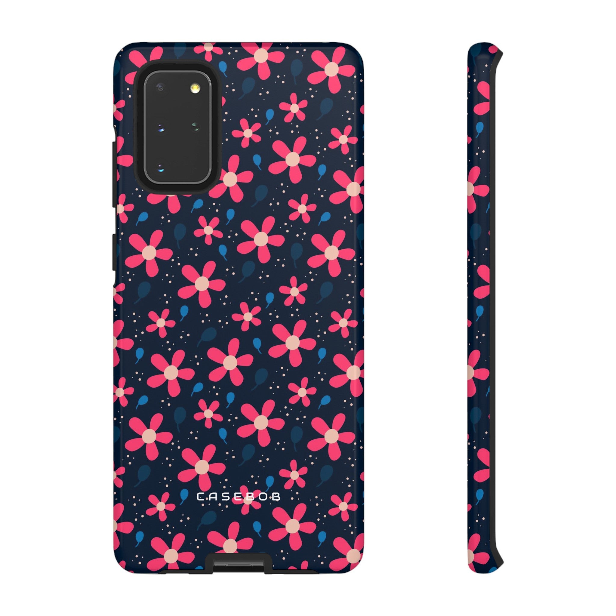 Pink Flower Pattern - Protective Phone Case