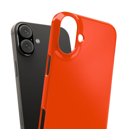 Orange Red iPhone 16 - Slim Phone Case