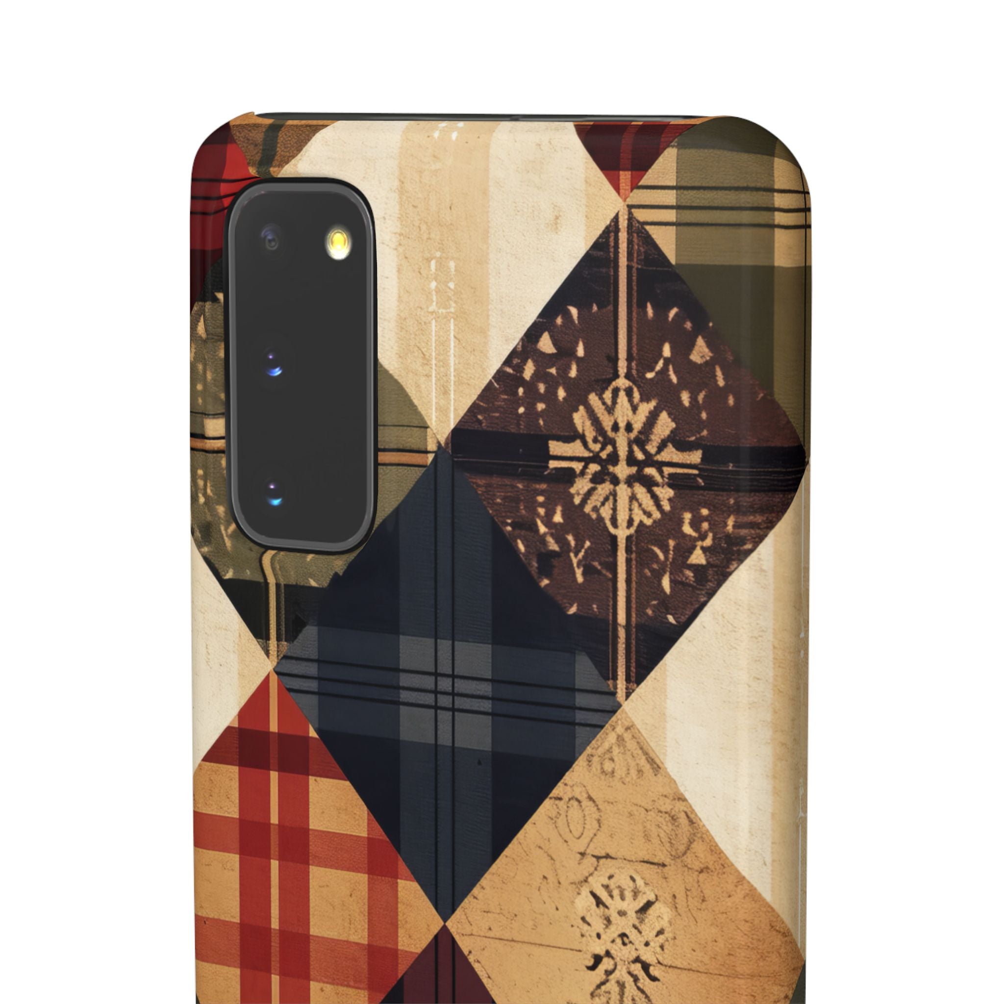 Rustic Geometric Patchwork Harmony Samsung S20 - Slim Phone Case