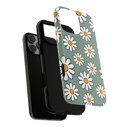Daisies Dance Playfully - iPhone Case