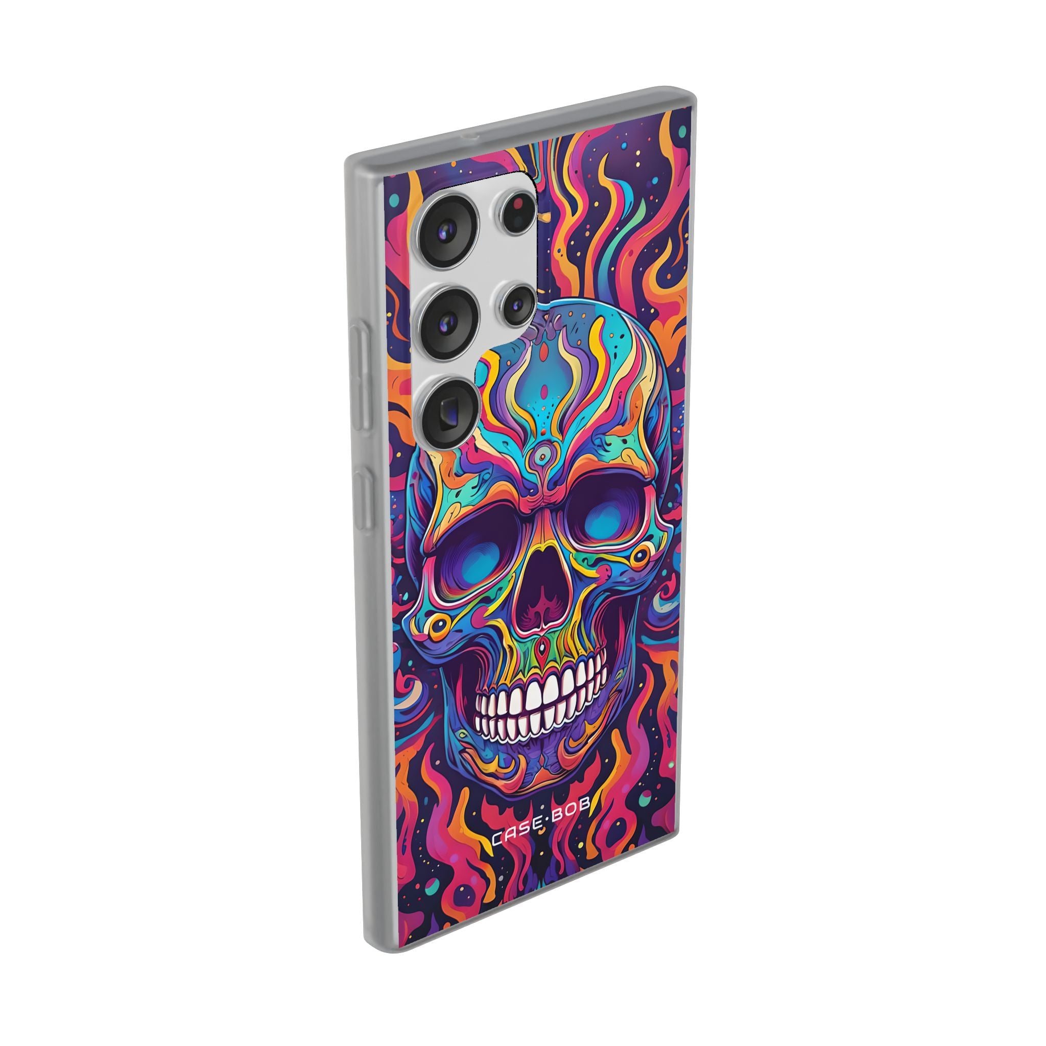 Flaming Skull Samsung S23 Ultra Case - Soft