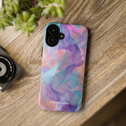 Dreamy Teal Flow - Tough iPhone 16 Phone Case