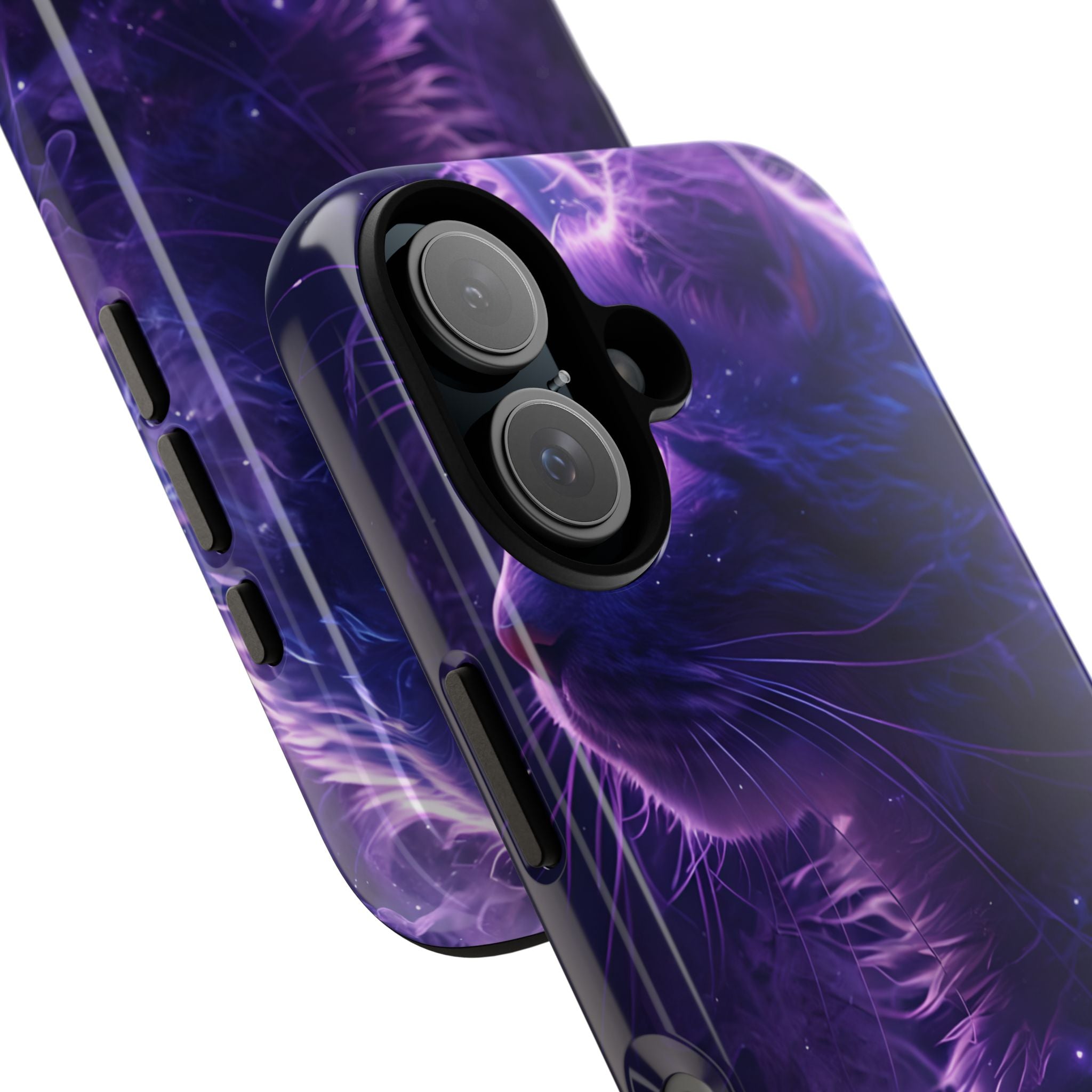 Mystical Starlit Cat - iPhone Case