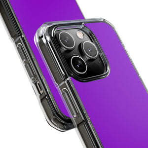 Dunkelviolett | Handyhülle für iPhone (Clear Impact Case - Magnetisch)