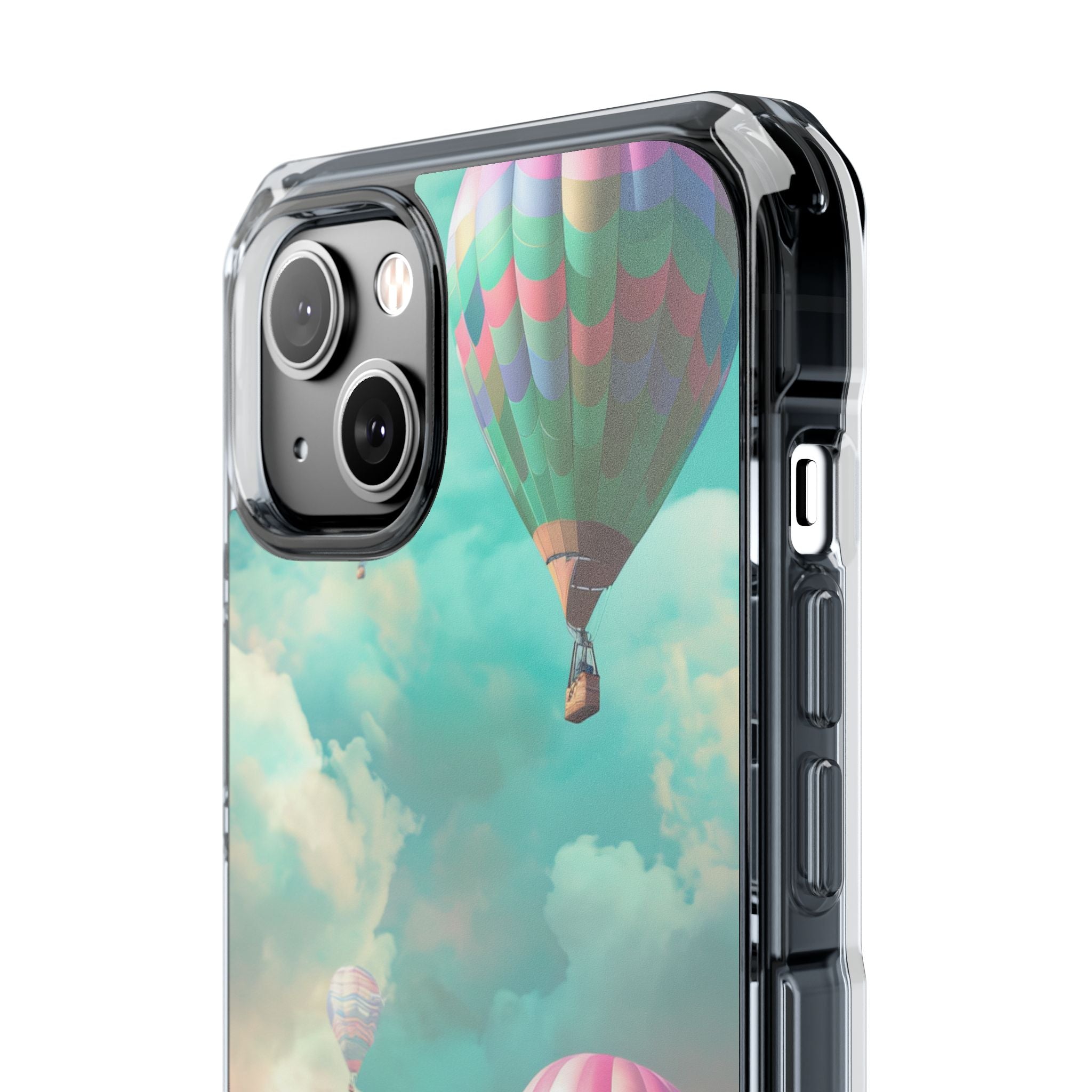 Pastel Balloon Adventure - Clear Impact iPhone 14 Phone Case