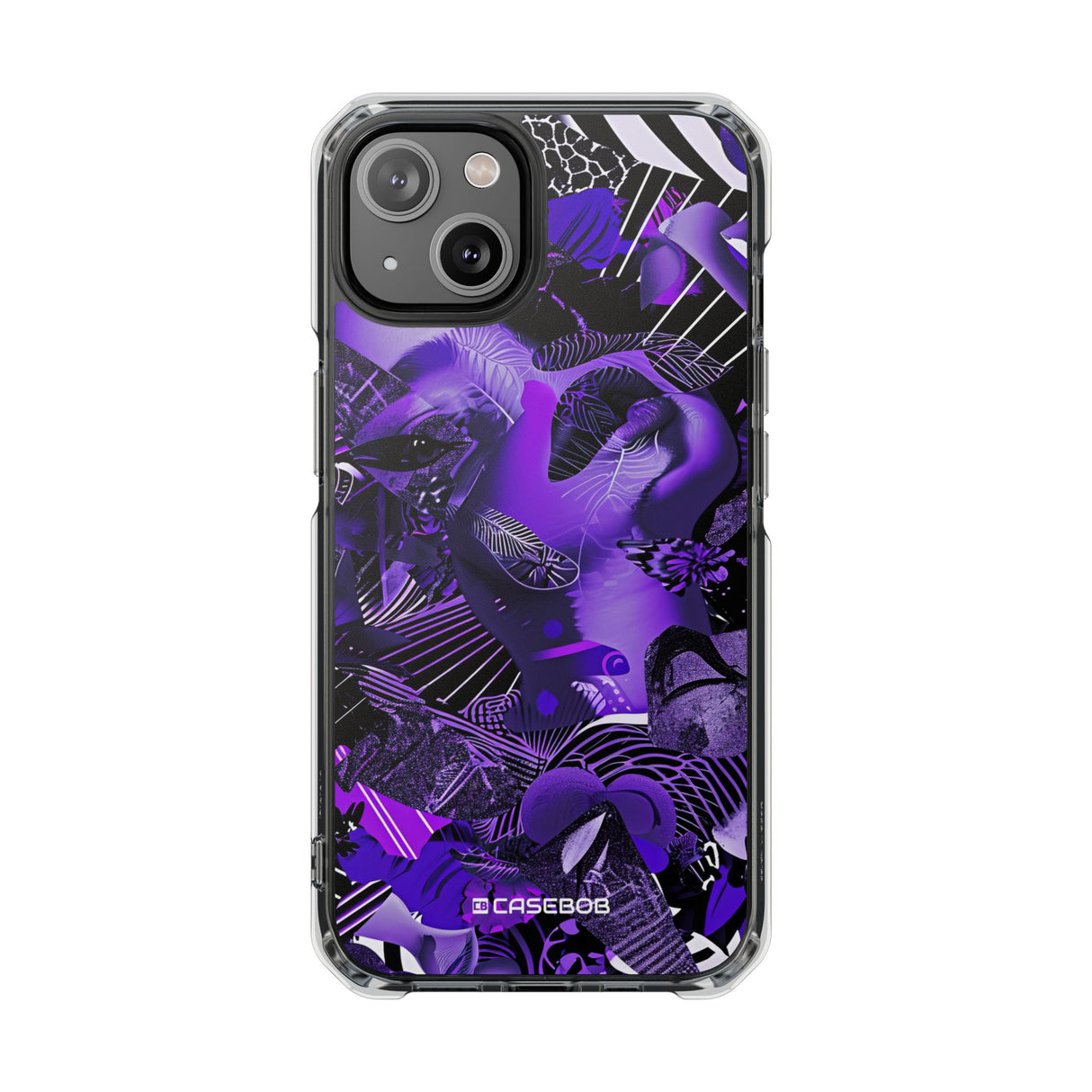 Ultra Violet Design | Handyhülle für iPhone (Clear Impact Case – magnetisch) 