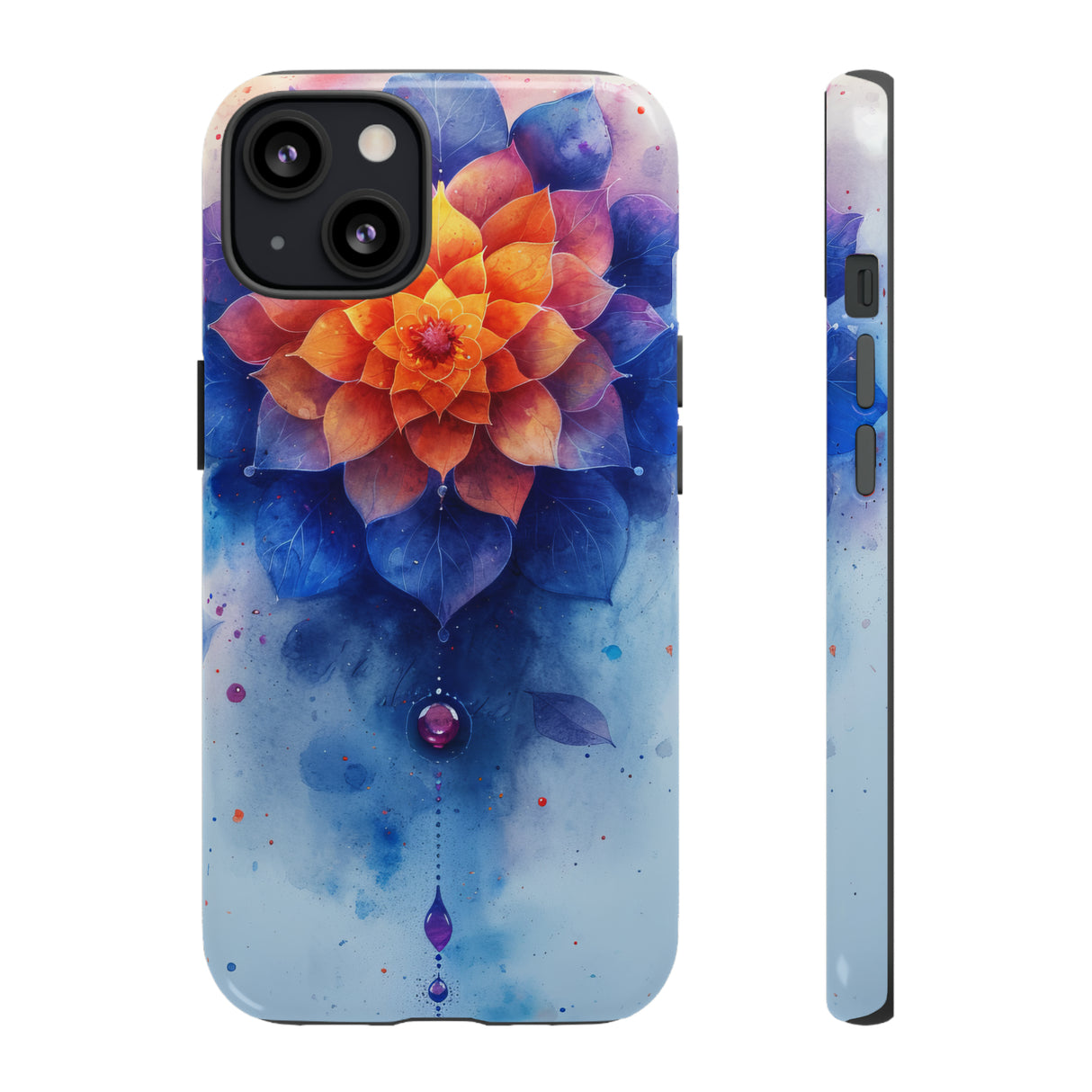 Blue Rose Mandala Serenity - Protective Phone Case