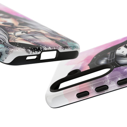 Silver Sip Nebula Samsung S24 Case - Tough