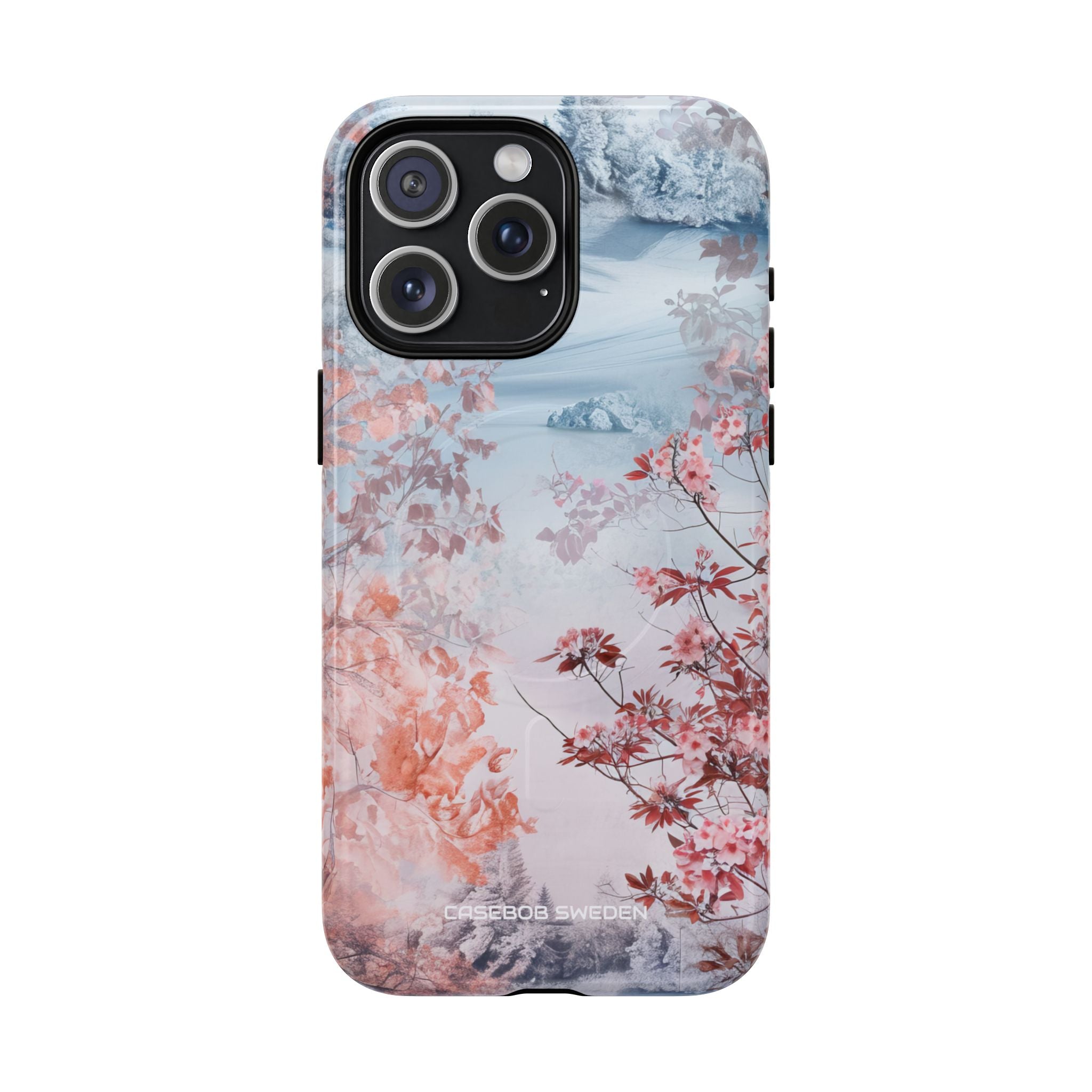 Floral Serenity Case - Tough + MagSafe® iPhone 15 Phone Case